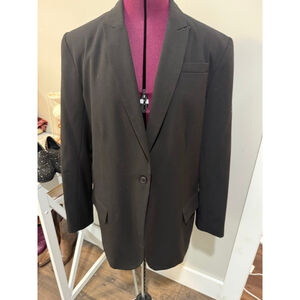 Norma Kamali Boyfriend Jacket Black Large